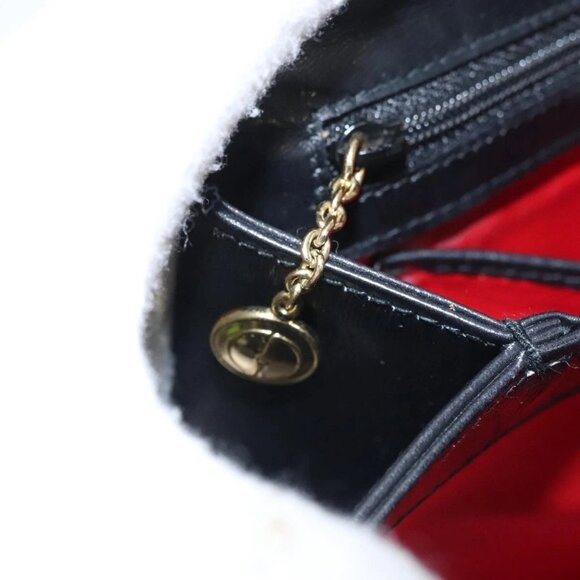 GUCCI Bamboo Hand Bag Enamel Black Auth ep7256 - Picture 12 of 16